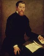 Giovanni Battista Moroni Portrait of a Man oil painting artist